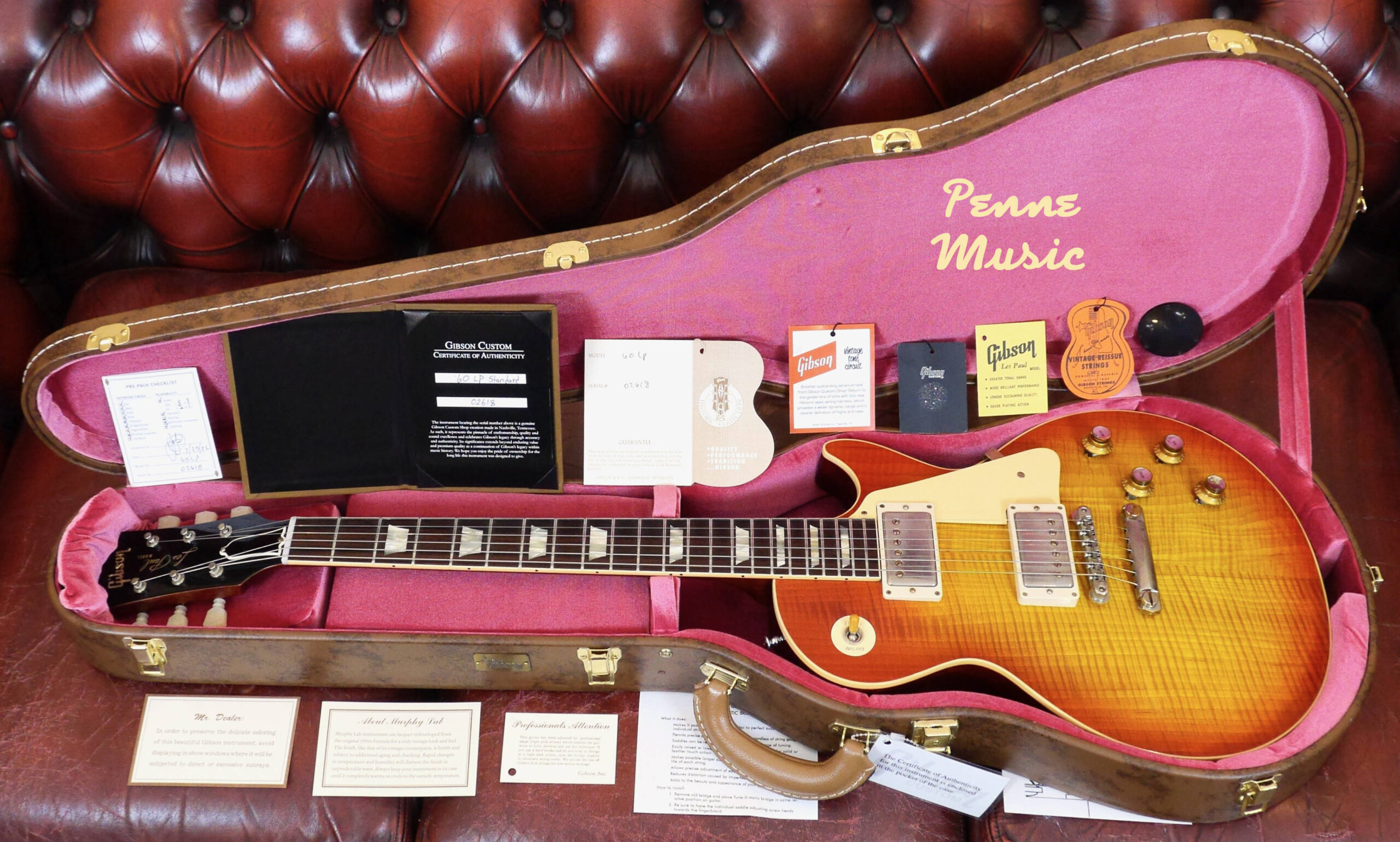 Gibson Custom Shop 1960 Les Paul Standard Reissue 27/07/2022 Tangerine Burst 1