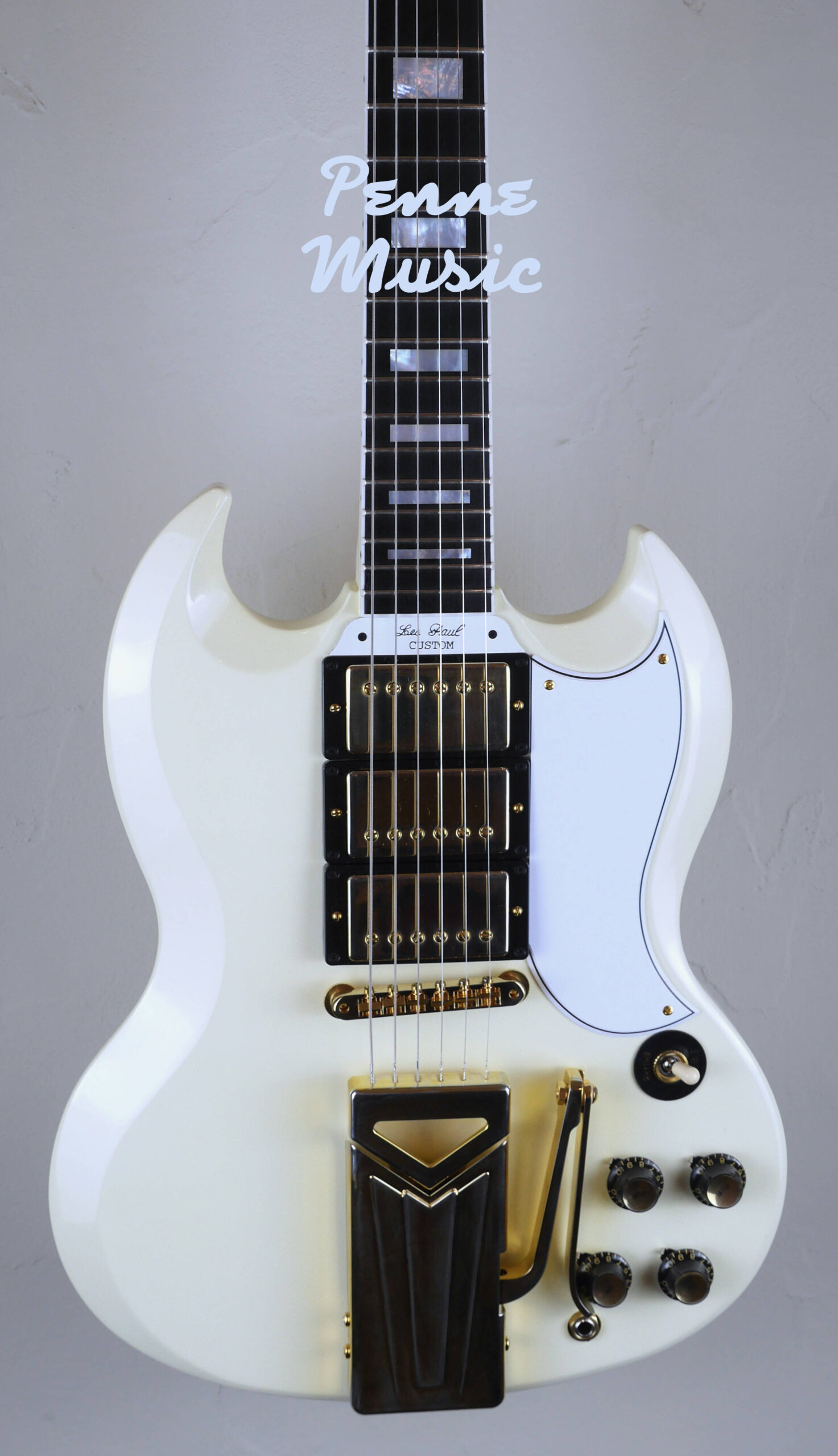 Gibson Custom Shop 60th Anniversary 1961 Les Paul SG Custom Sideways Vibrola 28/09/2021 Polaris White 4