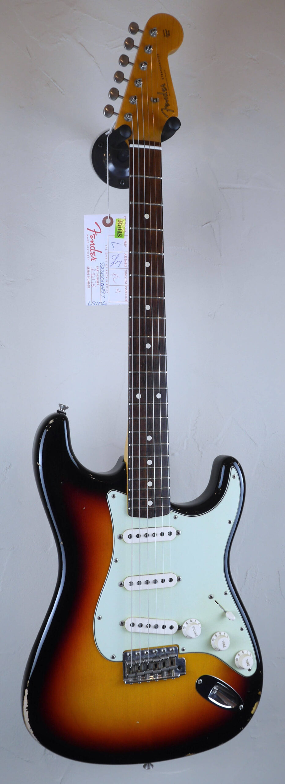Fender Custom Shop Time Machine 1960 Stratocaster 2017 3-Color Sunburst Relic 2