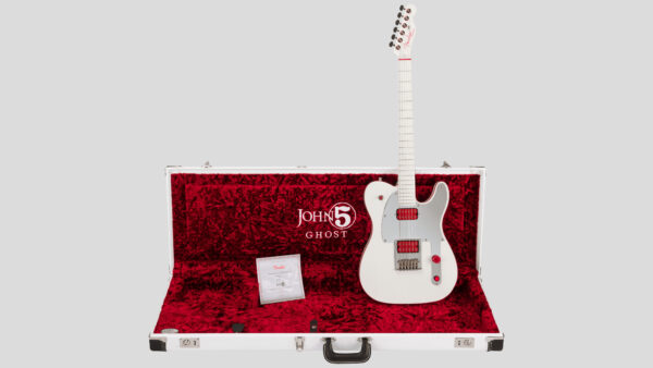 Fender John 5 Ghost Telecaster Arctic White 0111052880 Made in Usa inclusa custodia rigida