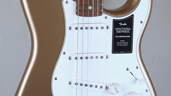 Fender Limited Edition Vintera 70 Strato Hardtail Firemist Gold with Custom Shop 69 0149843353
