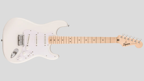 Squier by Fender Sonic Stratocaster HT Arctic White 0373252580 con custodia Fender in omaggio
