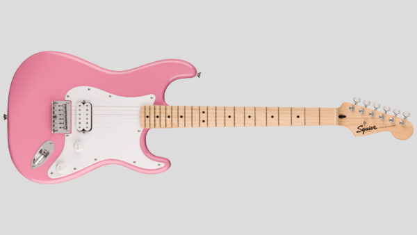 Squier by Fender Sonic Stratocaster HT H Flash Pink 0373302555 con custodia Fender in omaggio
