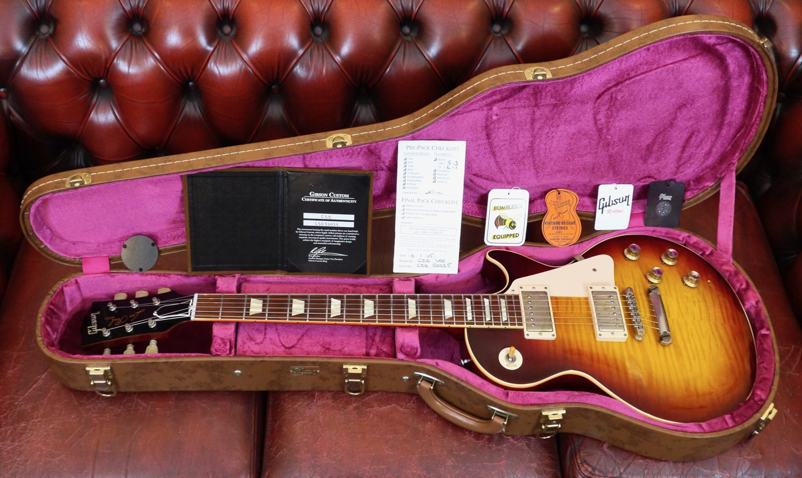 Gibson Custom Shop 1960 Les Paul Standard Reissue 01/06/2015 Bourbon Burst VOS 1