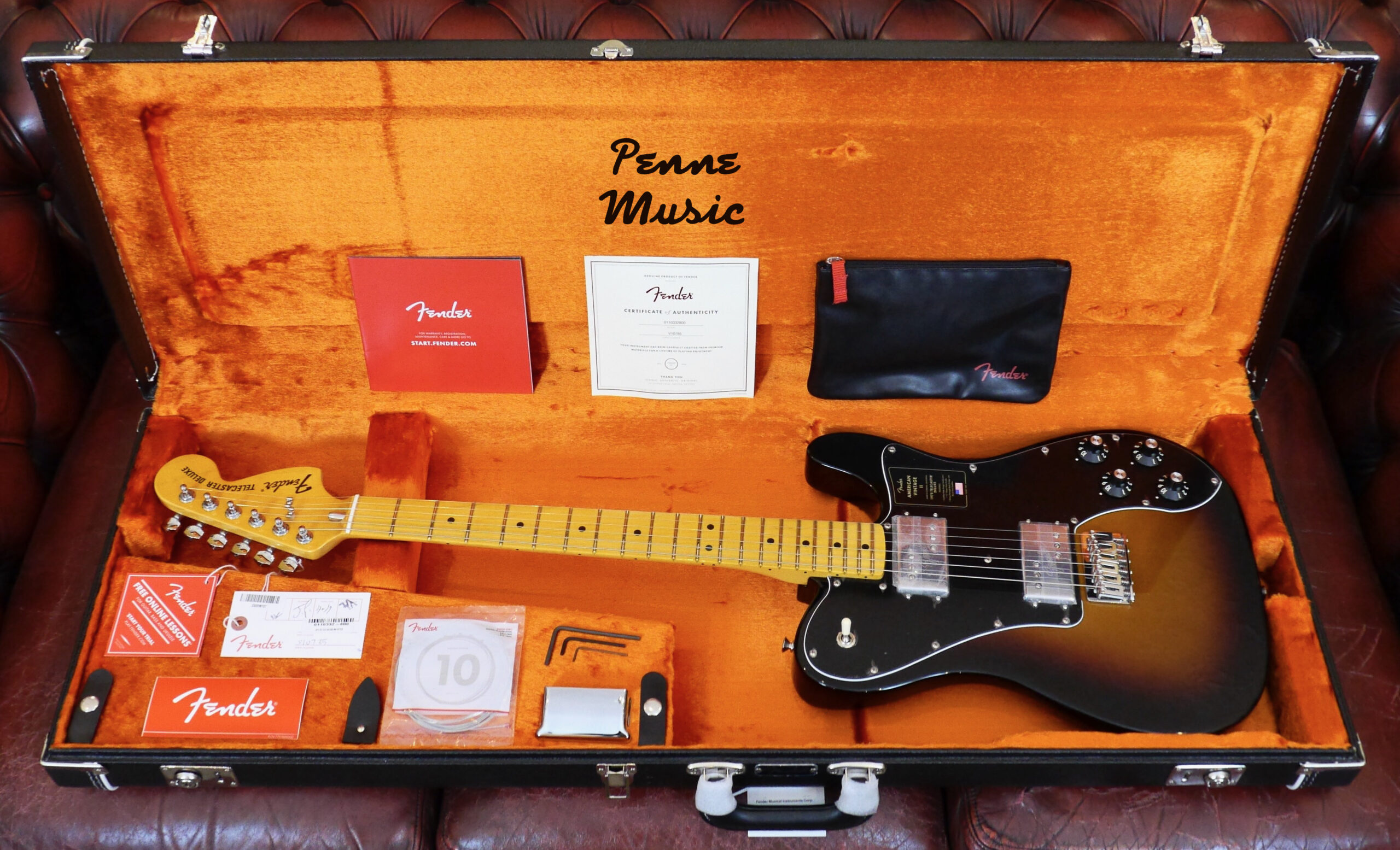 Fender American Vintage II 1975 Telecaster Deluxe 2022 3-Color Sunburst 1