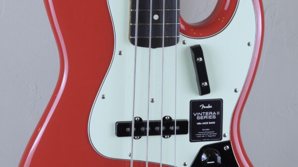 Fender Vintera II 60 Jazz Bass Fiesta Red 0149230340 inclusa custodia Fender