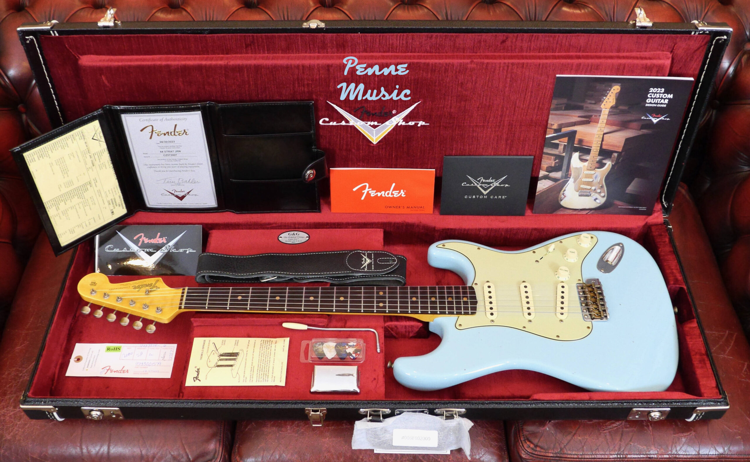 Fender Custom Shop Time Machine 1964 Stratocaster Faded Aged Daphne Blue J.Relic 1