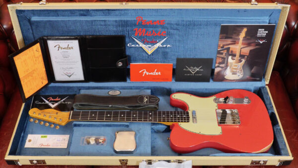 Fender Custom Shop Time Machine 1964 Telecaster Aged Fiesta Red Relic 9236081210