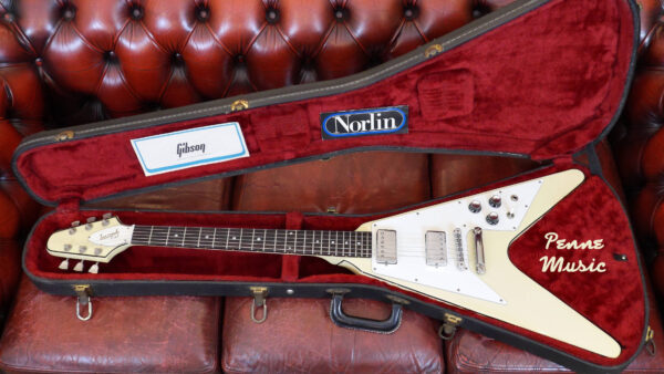 Gibson Flying V Tuxedo 1981 Polaris White Made in Usa con custodia rigida originale