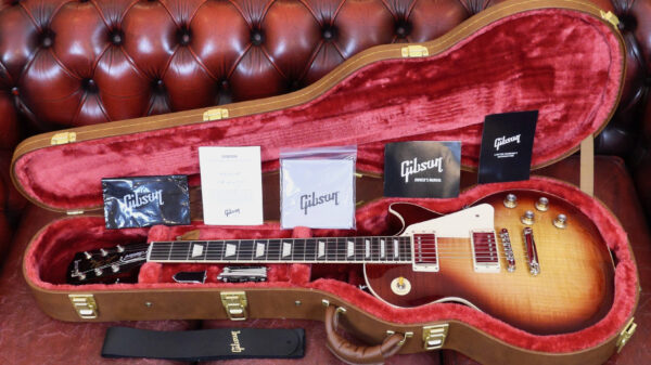 Gibson Les Paul Standard 60 2021 Bourbon Burst LPS600B8NH1 Made in Usa inclusa custodia rigida