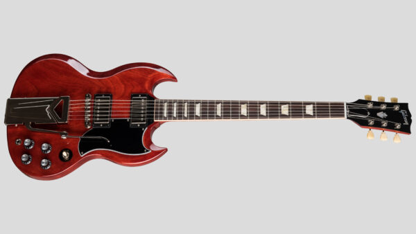 Gibson SG Standard 61 Sideways Vibrola Vintage Cherry SG61W00VENH1 Made in Usa inclusa custodia