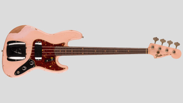 Fender Custom Shop Time Machine 1961 Jazz Bass Super Faded Aged Shell Pink Heavy Relic 9236091119