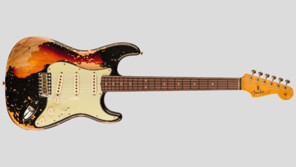 Fender Custom Shop Time Machine 1963 Stratocaster Faded Aged Black over 3-C Sunburst SHR 9236091094
