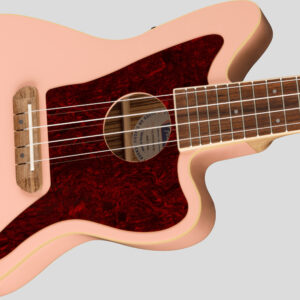 Fender Fullerton Jazzmaster Concert Ukulele Shell Pink 3