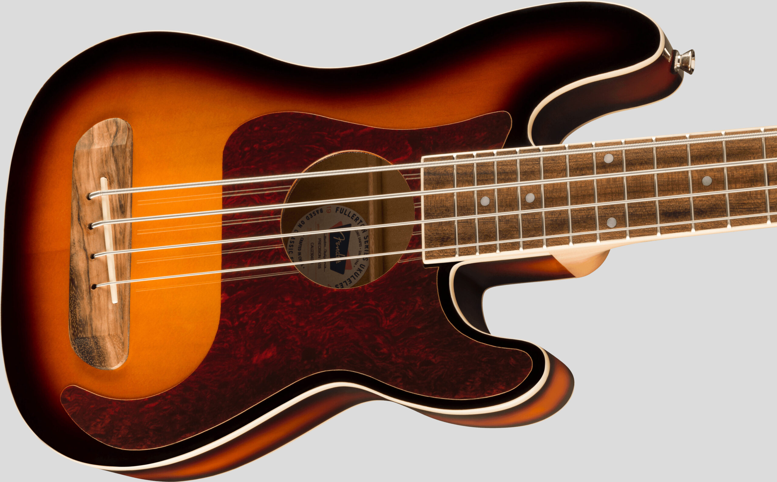 Fender Fullerton Precision Bass Ukulele 3-Color Sunburst 3