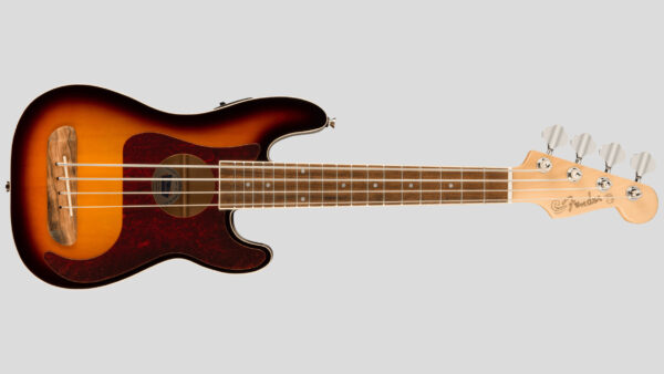 Fender Fullerton Precision Bass Ukulele 3-Color Sunburst 0970583500 uke