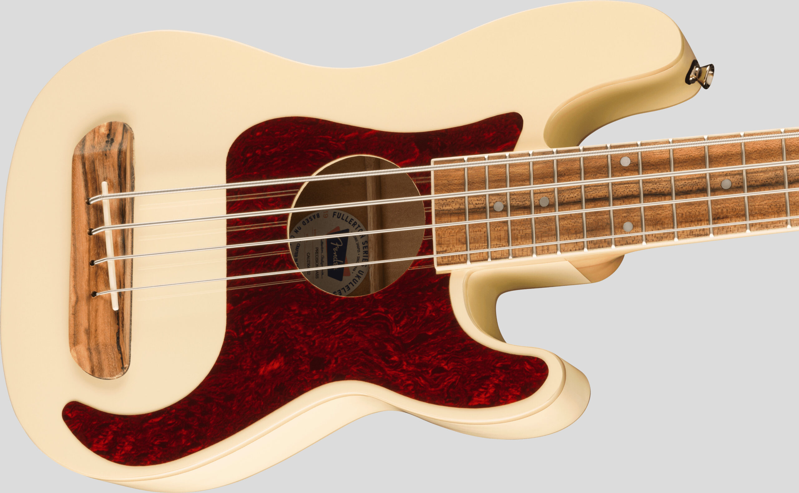 Fender Fullerton Precision Bass Ukulele Olympic White 3