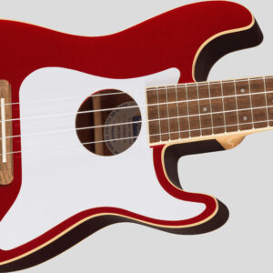 Fender Fullerton Stratocaster Concert Ukulele Candy Apple Red 3