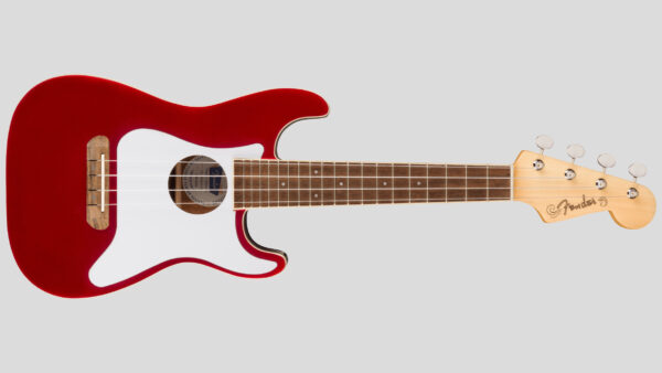 Fender Fullerton Stratocaster Concert Ukulele Candy Apple Red 0970523509 strato uke