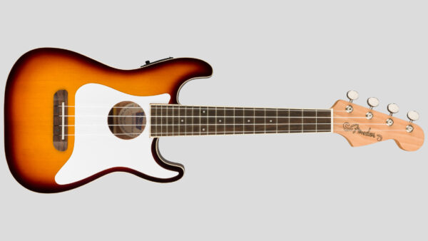 Fender Fullerton Stratocaster Concert Ukulele Sunburst 0971653032 strato uke