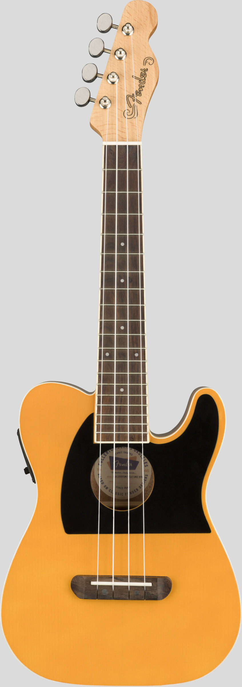 Fender Fullerton Telecaster Concert Ukulele Butterscotch Blonde 1