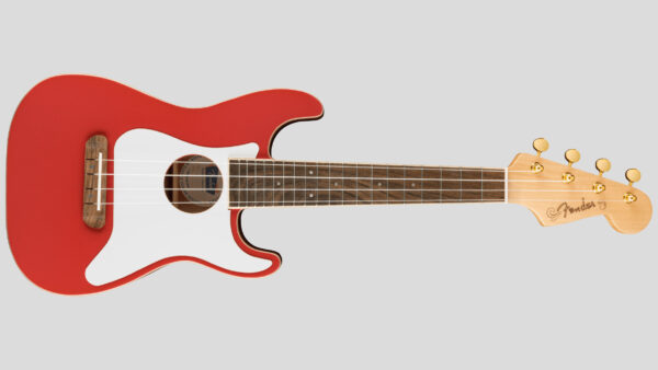 Fender Limited Edition Fullerton Stratocaster Concert Ukulele Fiesta Red 0971923540 strato uke