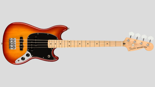 Fender Player Mustang Bass PJ Sienna Sunburst 0144052547 Made in Mexico con custodia Fender in omaggio