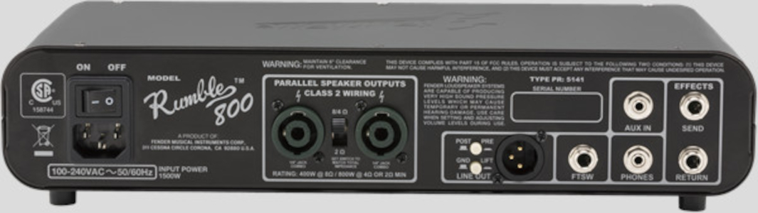 Fender Rumble 800 HD 2