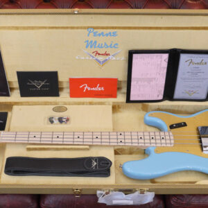 Fender Custom Shop Vintage Custom 1957 Precision Bass Daphne Blue NOS TCP 02/11/2023 1
