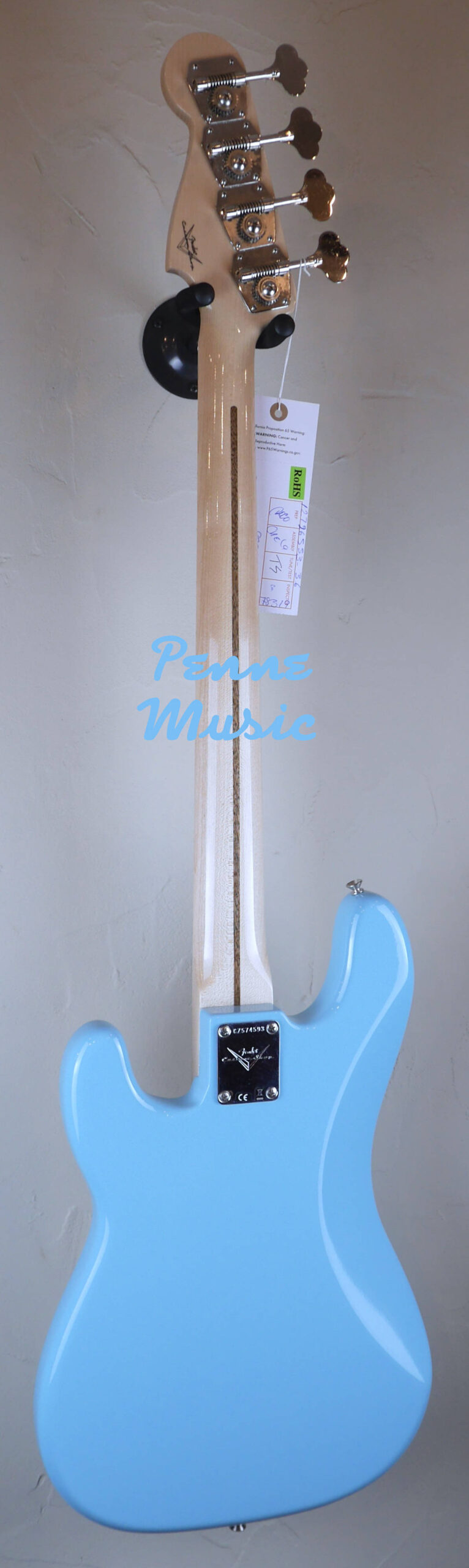 Fender Custom Shop Vintage Custom 1957 Precision Bass Daphne Blue NOS TCP 3