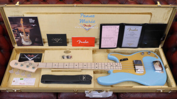 Fender Custom Shop Vintage Custom 1957 Precision Bass Daphne Blue NOS TCP 9232000725