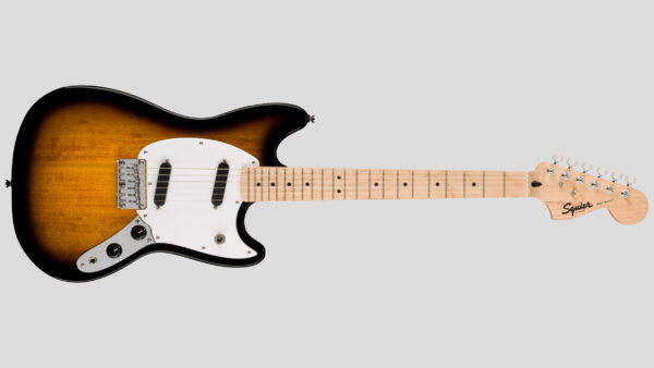 Squier by Fender Sonic Mustang 2-Color Sunburst 0373652503 con custodia Fender in omaggio