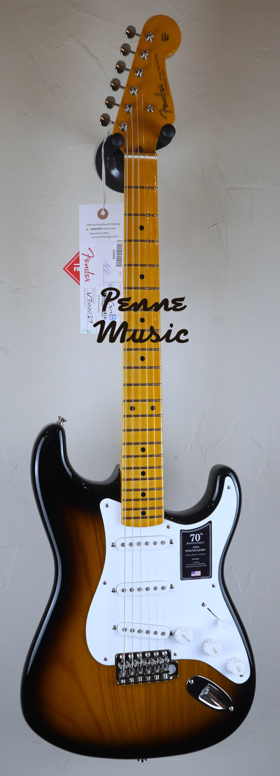 Fender 70th Anniversary American Vintage II 1954 Stratocaster 2-Color Sunburst #0027 2