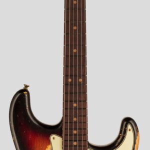 Fender Custom Shop Time Machine 1963 Stratocaster Super Faded Aged 3-Color Sunburst SHR 1