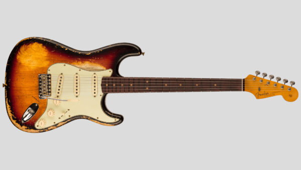 Fender Custom Shop Time Machine 1963 Stratocaster Super Faded Aged 3-Color Sunburst SHR 9236091092