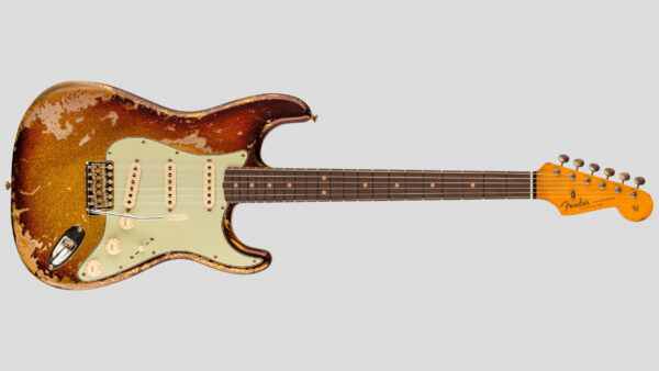 Fender Custom Shop Time Machine 1963 Stratocaster Super Faded Aged Sunburst Sparkle SHR 9236091093