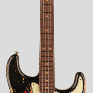 Fender Custom Shop Time Machine 1963 Stratocaster Super Faded Aged Black over 3-Color Sunburst SHR 1