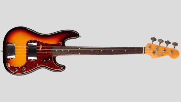 Fender Custom Shop Time Machine 1966 Precision Bass 3-Color Sunburst Journeyman Relic 9236091117
