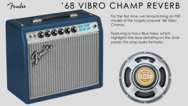 Fender Limited Edition 68 Custom Vibro Champ Reverb Navy Blue 2279006512