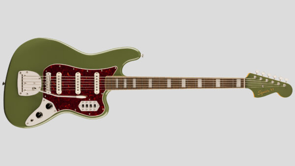 Squier by Fender Limited Edition Classic Vibe Bass VI Olive 0374582576 con custodia Fender in omaggio