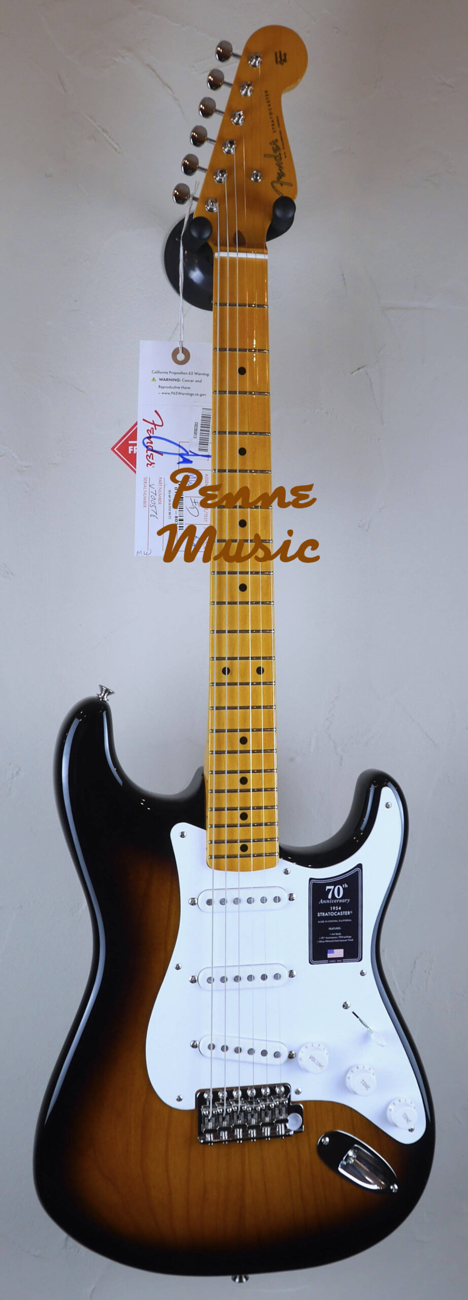 Fender 70th Anniversary American Vintage II 1954 Stratocaster 2-Color Sunburst #0576 2