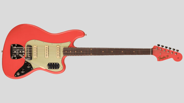 Fender Custom Shop Time Machine Bass VI Super Faded Aged Fiesta Red Deluxe Closet Classic 9236091106