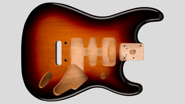 Fender Deluxe Stratocaster Alder Body 3-Color Sunburst 0997103700 Made in Mexico HSH 2 Point Bridge Mount