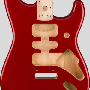 Fender Deluxe Stratocaster Alder Body Candy Apple Red 1