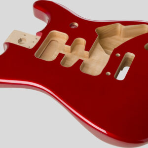 Fender Deluxe Stratocaster Alder Body Candy Apple Red 3