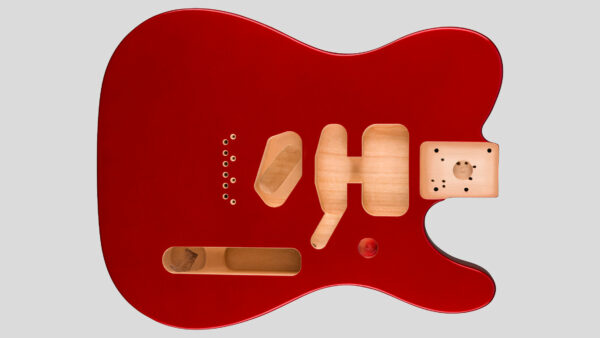 Fender Deluxe Telecaster Alder Body Candy Apple Red 0997500709 Made in Mexico SSH Modern Bridge Mount