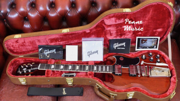 Gibson SG Standard 61 Maestro Vibrola with Volute 2023 Vintage Cherry SG61V00VENH1 Made in Usa