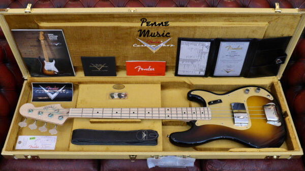 Fender Custom Shop Vintage Custom 1957 Precision Bass Wide-Fade 2-Color Sunburst NOS TCP 9235001545