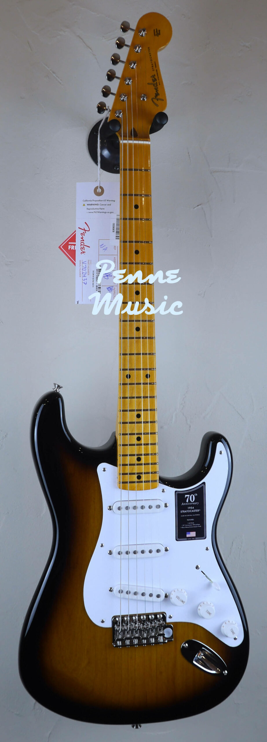 Fender 70th Anniversary American Vintage II 1954 Stratocaster 2-Color Sunburst #2437 2