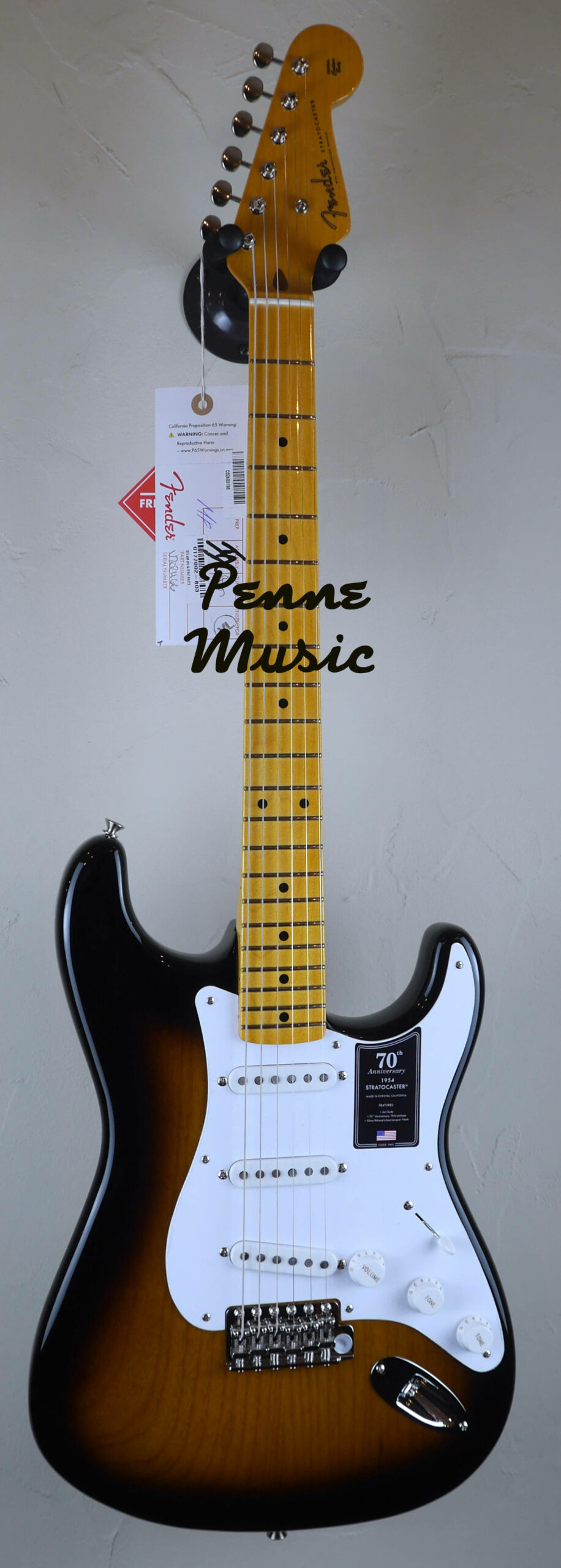 Fender 70th Anniversary American Vintage II 1954 Stratocaster 2-Color Sunburst #2466 2